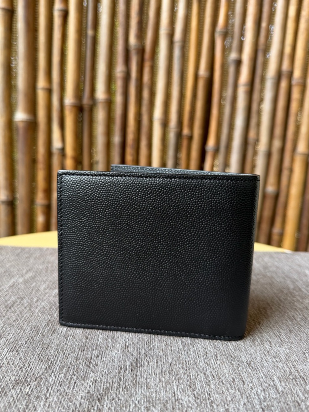 SAINT LAURENT grained leather mens wallet - Picture 2 of 6